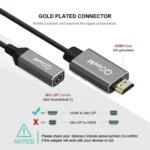 QGeeM QG-HD02 HDMI Single to Mini DP Converter - Image 4