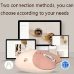 M3 3 Keys Cute Silent Laptop Wireless Mouse, Spec: - Image 6