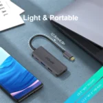 QGeeM UH04-1 4 In 1 USB 3.0 Multifunction Type-C Extension HUB Adapter - Image 3