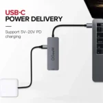 QGeeM UH04-1 4 In 1 USB 3.0 Multifunction Type-C Extension HUB Adapter - Image 7