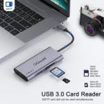 QGeeM 7 In 1 Multifunctional USB3.0 TYPE-C Extension HUB Adapter - Image 3