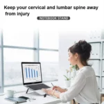 X1 Plastic Silicone Non-Slip Foldable Laptop Stand - Image 7