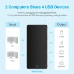 USB 2.0 Multifunctional 2 In 4 out HUB - Image 4