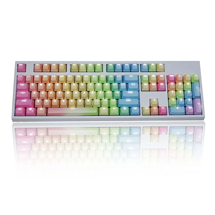 104 Keys Light-transmitting Dip-dyed Keycaps