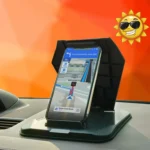 Car Sunshade Anti-Reflective Phone Tablet Holder Compatible with Folding Screen Phones