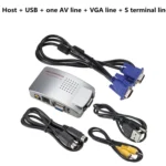 PC Converter Box VGA to AV Converter Video Switch Box - Image 5