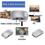 PC Converter Box VGA to AV Converter Video Switch Box - Image 6