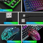 ZIYOU LANG T87 Gaming Luminous Wireless Keyboard and Mouse Set - Image 3