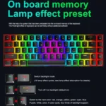 ZIYOU LANG T8 68 Keys RGB Luminous Gaming Mechanical Keyboard, Cable Length:1.6m - Image 7