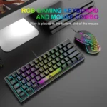 ZIYOU LANG K61 62 Keys RGB Lighting Mini Gaming Wired Keyboard, Cable Length:1.5m - Image 5