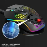 LEAVEN S50 6Keys Macro Definition Programmable RGB Lighted Gaming Wired Mouse, Cable Length: 1.5m - Image 5