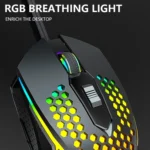 LEAVEN S50 6Keys Macro Definition Programmable RGB Lighted Gaming Wired Mouse, Cable Length: 1.5m - Image 6