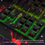 ZIYOU LANG T2 88 Keys Gaming Mechanical Luminous Keyboard and Mouse Set, Cable Length: 1.6m - Image 4
