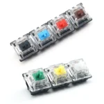 10 PCS Gateron G Shaft Black Bottom Transparent Shaft Cover Axis Switch, Style: - Image 4