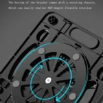 Foldable Laptop Desktop Heightening Cooling Bracket - Image 4