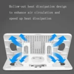 Foldable Laptop Desktop Heightening Cooling Bracket - Image 5