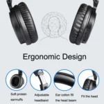 OneOdio PRO-C Bilateral Stereo Pluggable Over-Ear Wireless Bluetooth Monitor Headset - Image 3