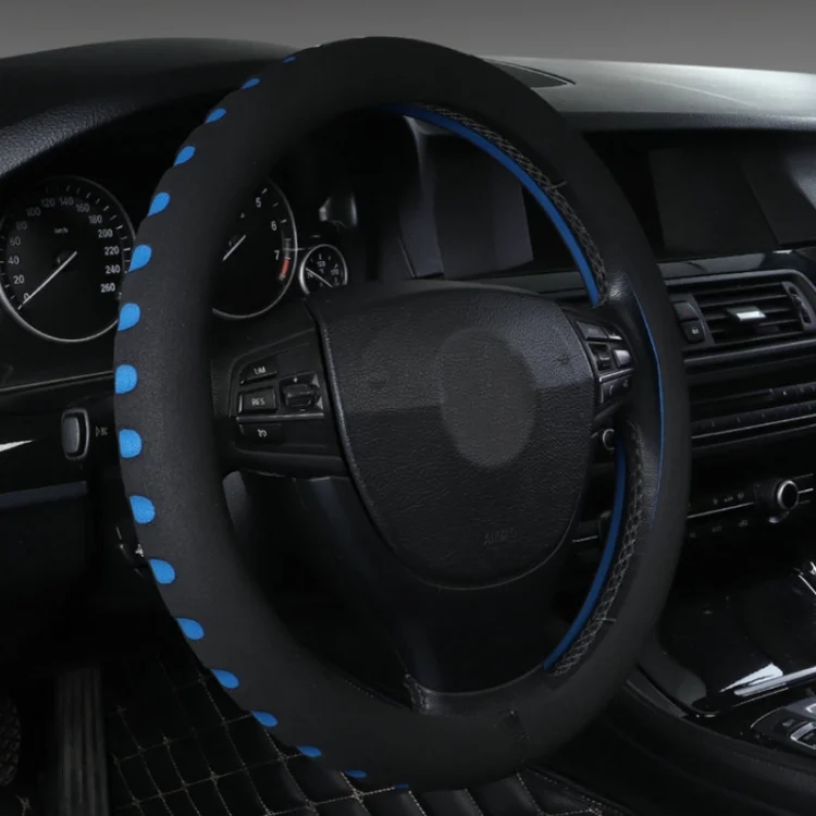 Sports Punched EVA Car Steering Wheel Cover, Size: