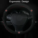 Sports Punched EVA Car Steering Wheel Cover, Size: - Image 5