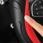 Leather Carbon Fiber Stitching Car Steering Wheel Set, Diameter: - Image 2