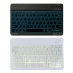 78 Keys 10 Inch RGB Colorful Backlit Bluetooth Keyboard For Mobile Phone / Tablet - Image 2