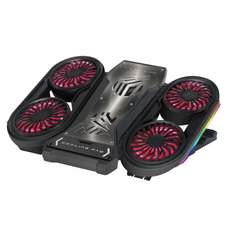 NUOXI Q6 RGB Lighting Effect Laptop Radiator with Phone Holder