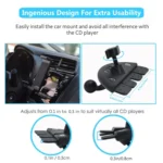 Automobiles CD Port Mobile Phone Tablet Universal Bracket, Specification: - Image 3