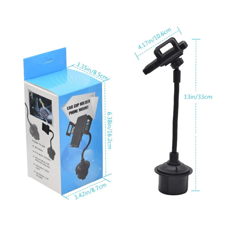 TBD06022392_3.webp Car Inner Water Cup Holder Universal Bracket Navigation Long Hose Bracket - Image 4