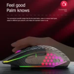 FMOUSE  X801 8 Keys 1600DPI Hollow Luminous Gaming  Office Mouse,Style: - Image 6
