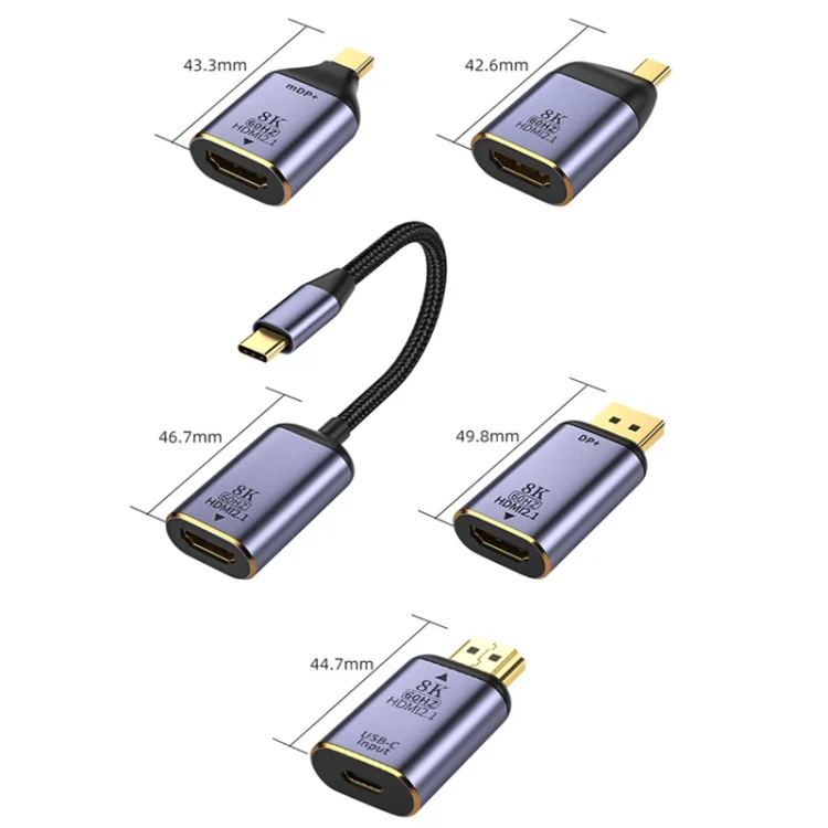 TBD0602245801_B2.webp Type-C to HDMI/DP/Mini DP Converter, Style: - Image 3