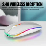 K-Snake BM110 RGB Lighting Effect Wireless Bluetooth Mouse - Image 4