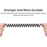 3.5mm Male To Female Spring AUX Extension Cable Speaker Audio Cable, Cable Length: 1.5m - Image 3