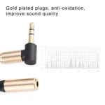 5PCS 3.5MM Male To Female Elbow Spring Retractable Audio Line, Cable Length: 1.5m - Image 3