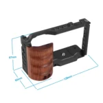 Alloy Rabbit Cage With Wooden Handle for Sony ZV-E10 Camera - Image 2