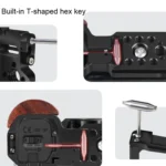 Alloy Rabbit Cage With Wooden Handle for Sony ZV-E10 Camera - Image 5