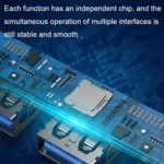 4 in 1 Mini Multifunctional Expanded Docking, Spec: Type-C/USB-C 3.0 (Silver) - Image 5