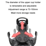 Car Multifunctional Retractable Rotating Water Cup Holder - Image 4