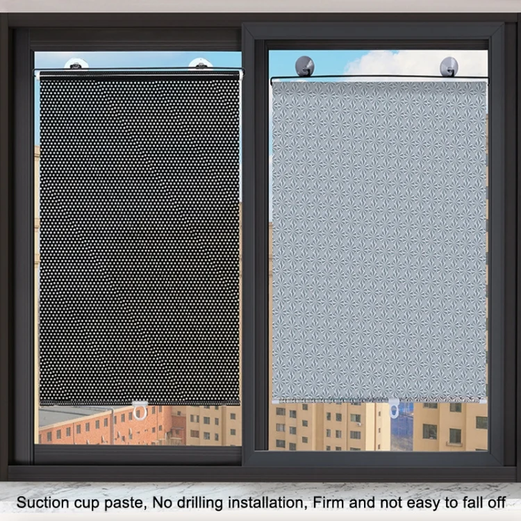 TBD0602344006_B2.webp Suction Cup Car Shade Curtain Window Telescopic Roller Blind, Size: 50x125cm Silver Laser - Image 3