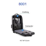 Men Business Shoulder USB External Interface Computer Bag, Color: 8001 Black - Image 3
