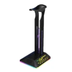 Dual USB RGB Color Changing Gaming Headset Stand - Image 2