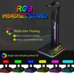Dual USB RGB Color Changing Gaming Headset Stand - Image 5