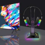 Dual USB RGB Color Changing Gaming Headset Stand - Image 6