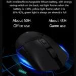 Ajazz I309Pro 1600 DPI 8 Keys Dual Mode Gaming Wireless Bluetooth Mouse - Image 5