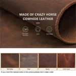 CONTACTS FAMILY Crazy Horse Leather Retro Petal Office Mouse Pad - Image 5