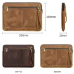 CONTACTS FAMILY Leather Laptop Sleeve For Macbook Pro 14.2 Inch - Image 2