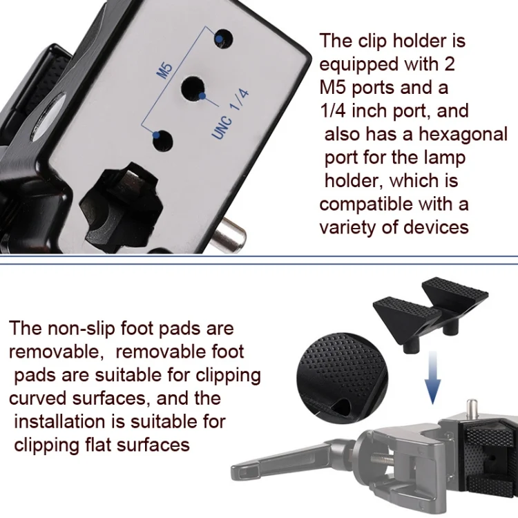 TBD0602378101_B4.webp CL-22 Multi-function SLR Camera Fixed Clip Gimbal Vigorously Clip Photography Pliers - Image 5