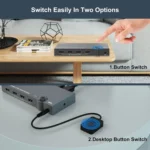 2 In 1 Out 4K 60Hz KVM HDMI Switch  USB Swltch Splitter Box HUB - Image 6