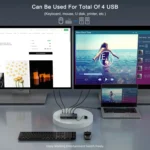 2 In 1 Out 4K 60Hz KVM HDMI Switch  USB Swltch Splitter Box HUB - Image 7