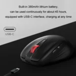 Lenovo Thinkplus High-Precision Wireless Mouse Ergonomic Design Gaming Office Mouse - Image 4