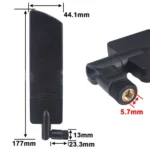 5G Full Netcom Black Plastic Sleeve Signal Strong High Gain Antenna - Image 3